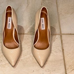 Tan pumps